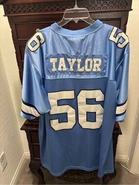 Mitchell & Ness Light Blue Taylor 56 Football Jersey